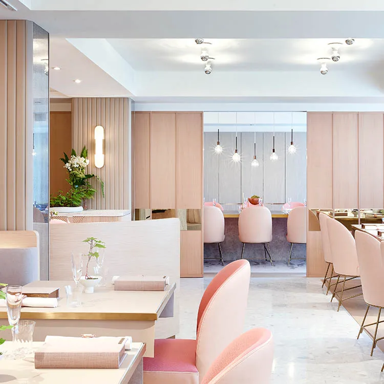 5 Star Hotel Case Customizable Modern Luxury Stainless Marble Restaurant Furniture
5 Star Hotel Case Customizable Modern Luxury Stainless Marble Restaurant Furniture