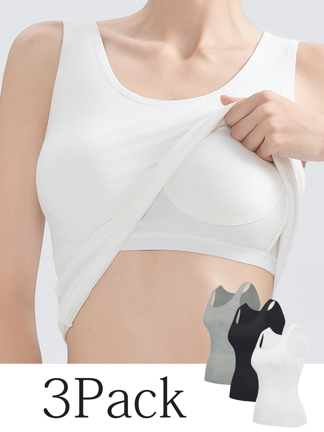 3 шт. женские майки, майки со встроенным бюстгальтером, эластичные дышащие, для йоги, спорта, лета, отпуска, пляжной вечеринки
3 шт. женские майки, майки со встроенным бюстгальтером, эластичные дышащие, для йоги, спорта, лета, отпуска, пляжной вечеринки