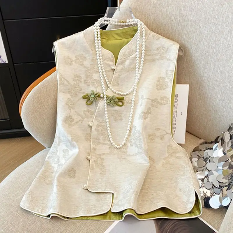 Blouse Women's Spring Elegant Jacquard Round Neck Luxurious Chinese Style Traditional Chinese Vest Lightweight Niche Versatile
Blouse Women's Spring Elegant Jacquard Round Neck Luxurious Chinese Style Traditional Chinese Vest Lightweight Niche Versatile