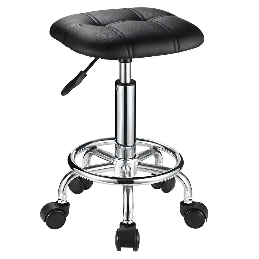 PU Cushion Rolling Stool with Wheels Height Adjustable Swivel Stools Office Chair Black
PU Cushion Rolling Stool with Wheels Height Adjustable Swivel Stools Office Chair Black