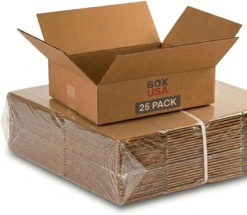 Shipping Boxes Medium 12"L x 9"W x 4"H 25-Pack - Heavy Duty Corrugated Cardboard for Moving, Mailing, Packaging, Storage
Shipping Boxes Medium 12"L x 9"W x 4"H 25-Pack - Heavy Duty Corrugated Cardboard for Moving, Mailing, Packaging, Storage