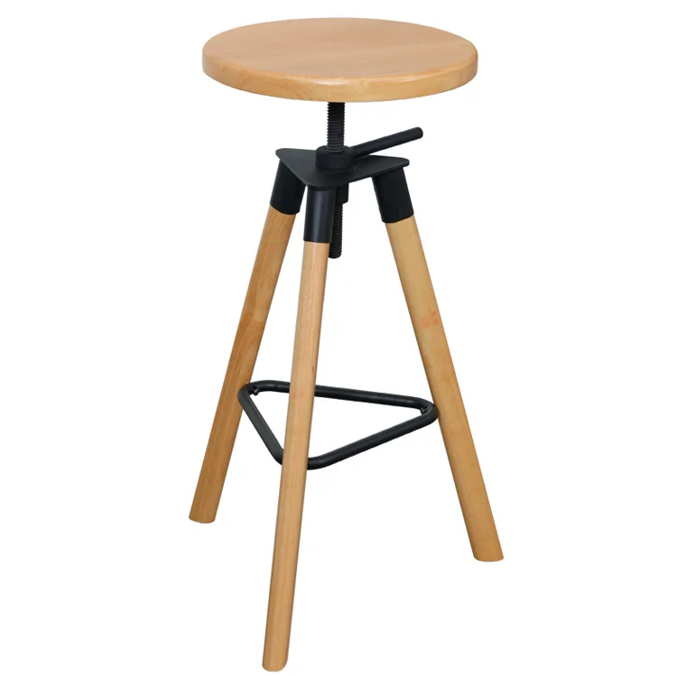 Modern Style Backless Wooden Bar Stool with Footrest Height Adjustable Seat for Restaurant Bar and Home Kitchen Dining Room
Modern Style Backless Wooden Bar Stool with Footrest Height Adjustable Seat for Restaurant Bar and Home Kitchen Dining Room