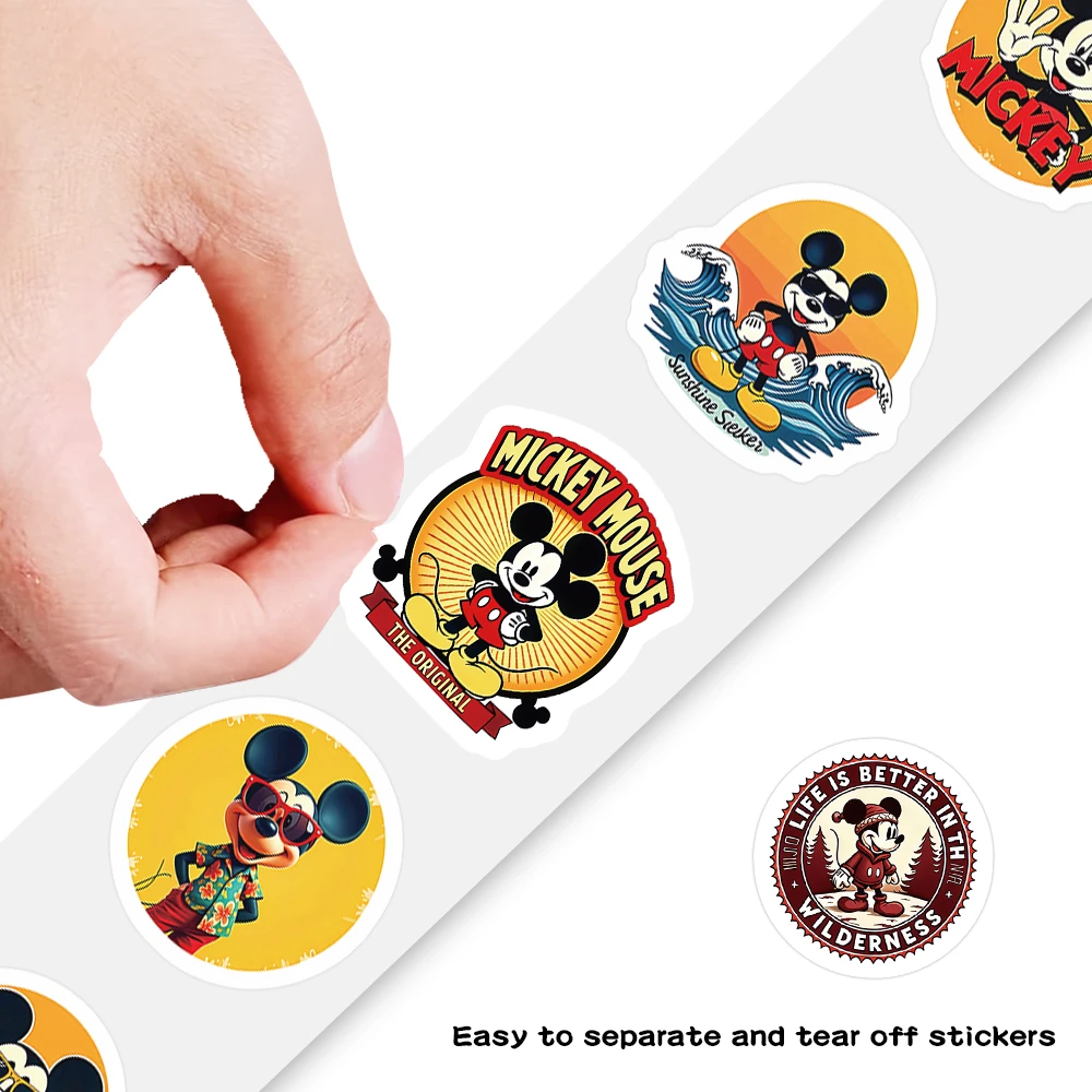 500Pcs/Roll Mickey Disney Sealing Sticker Cute Cartoon Decal DIY Luggage Phone Guitar Skateboard Fridge Helmet Classic Kid Toys
500Pcs/Roll Mickey Disney Sealing Sticker Cute Cartoon Decal DIY Luggage Phone Guitar Skateboard Fridge Helmet Classic Kid Toys