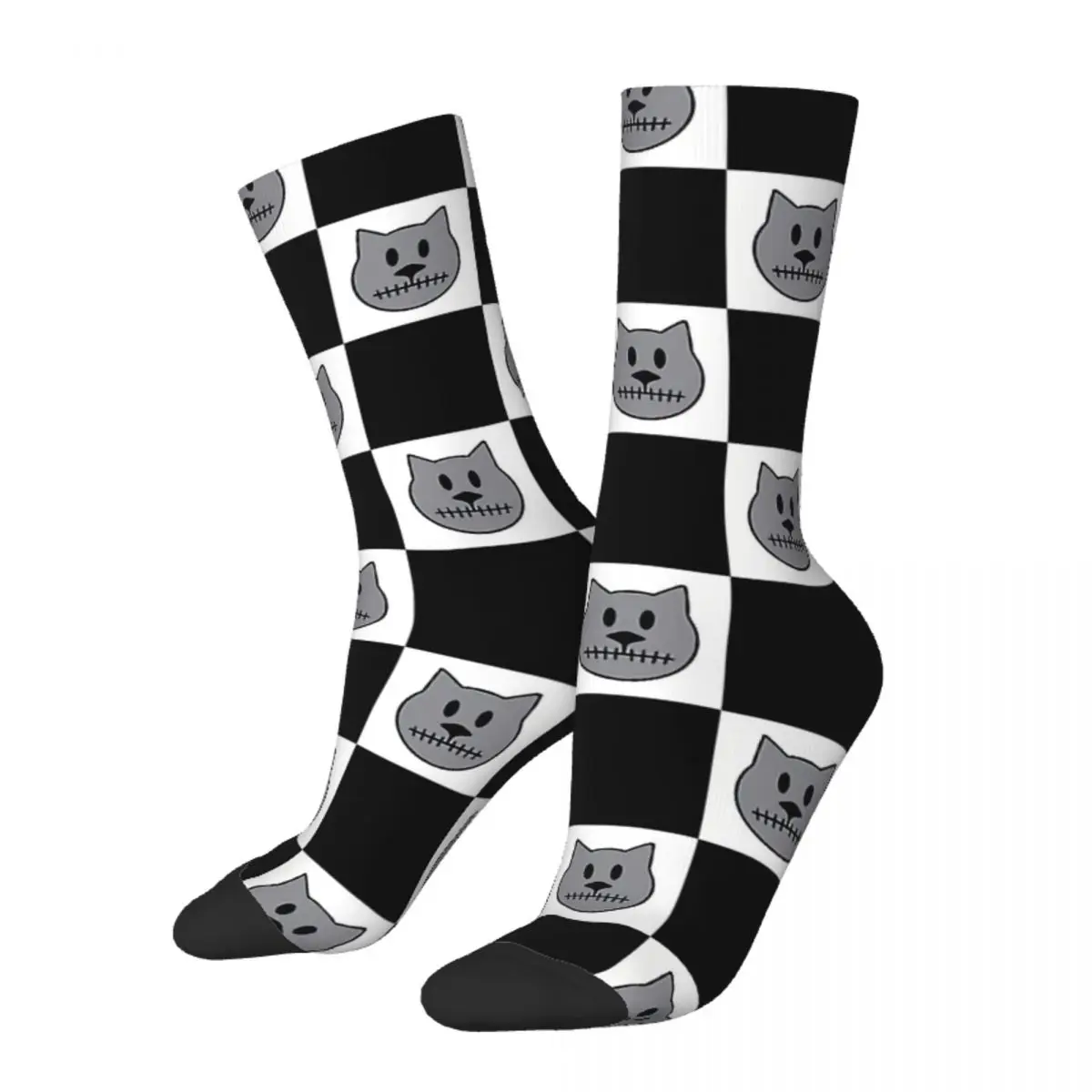 Funny Crazy Sock for Men Spooky Cat Checkers Hip Hop Harajuku Seamless Pattern Printed Boys Crew Sock Novelty Gift
Funny Crazy Sock for Men Spooky Cat Checkers Hip Hop Harajuku Seamless Pattern Printed Boys Crew Sock Novelty Gift