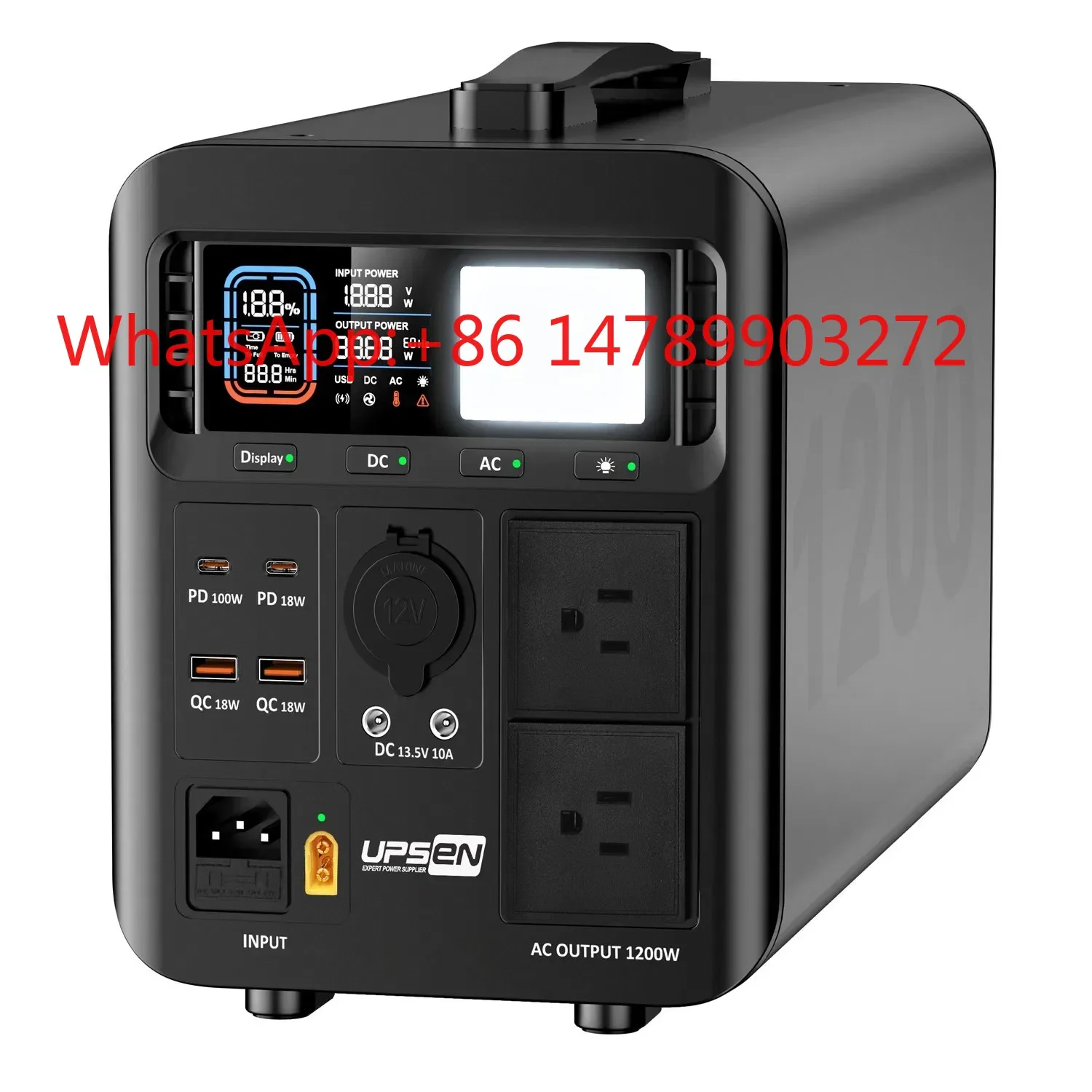 1200W Solar Power Station, Portable Energy Storage Device for Camping & Outdoor Trips
1200W Solar Power Station, Portable Energy Storage Device for Camping & Outdoor Trips