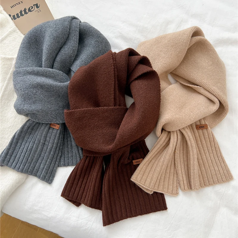 Small Narrow Knit Scarf Women 20*170CM Winter Warm Solid Colors Snood Korean Fashion All-match Knitted Neck Guard Bib
Small Narrow Knit Scarf Women 20*170CM Winter Warm Solid Colors Snood Korean Fashion All-match Knitted Neck Guard Bib