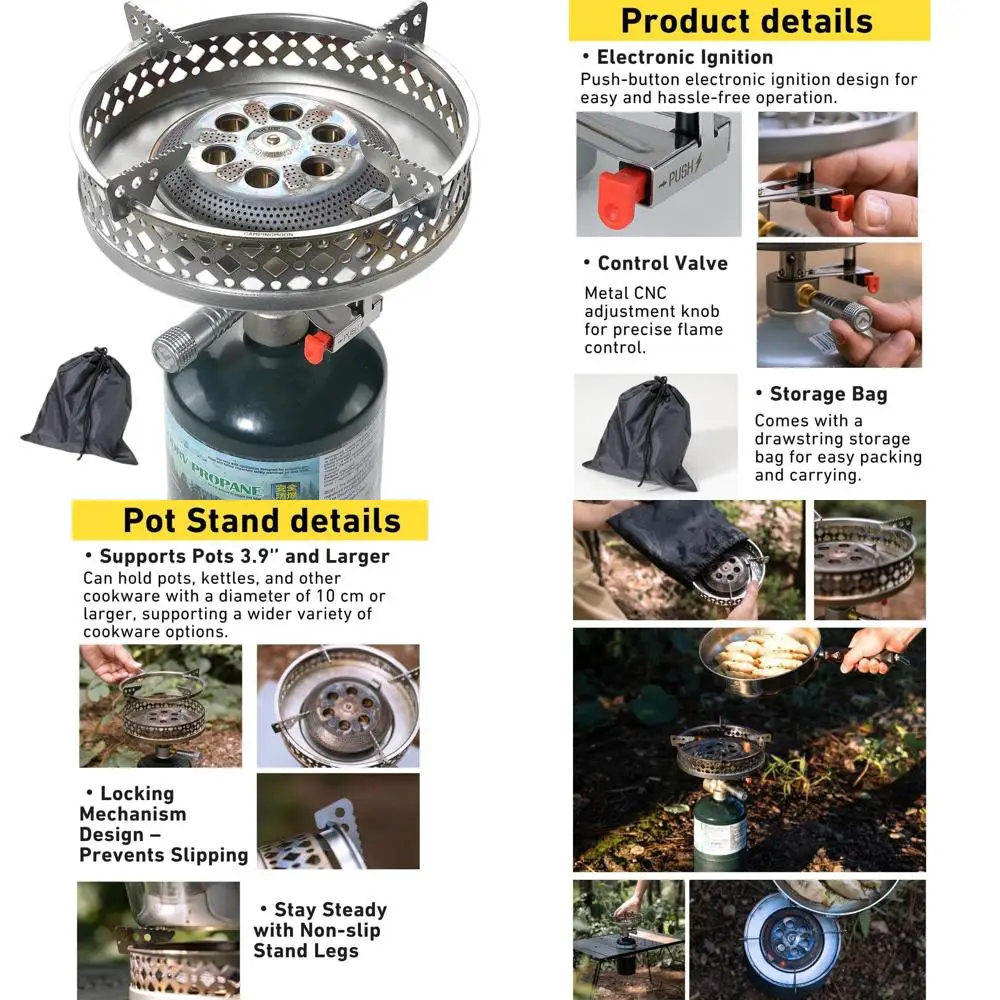 Портативная пропановая походная плита с подставкой для кастрюли, решеткой для горелки, PG-4/PG-4ST (топливо в комплект не входит)
Портативная пропановая походная плита с подставкой для кастрюли, решеткой для горелки, PG-4/PG-4ST (топливо в комплект не входит)