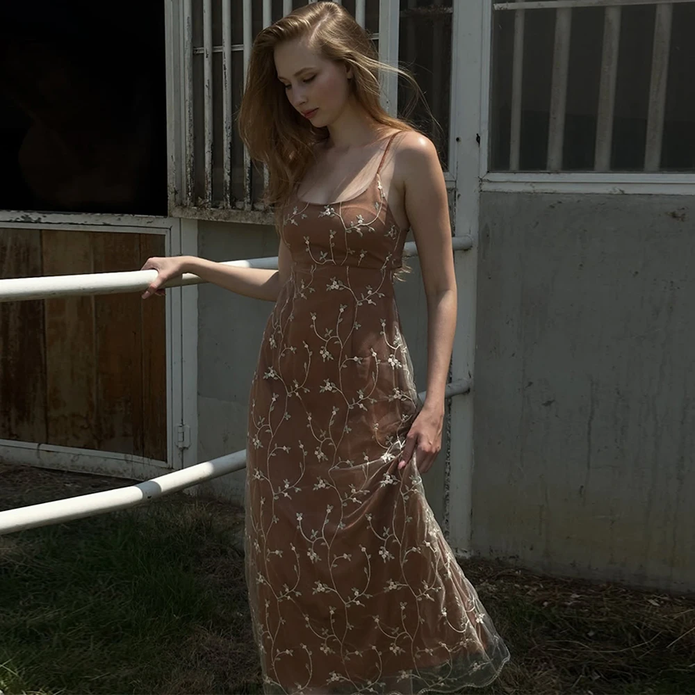 Simple Brown Jersey Evening Dress Delicate Spaghetti Straps Customized Celebrity Gowns ClassicAppliques Bespoke Occasion Gown
Simple Brown Jersey Evening Dress Delicate Spaghetti Straps Customized Celebrity Gowns ClassicAppliques Bespoke Occasion Gown