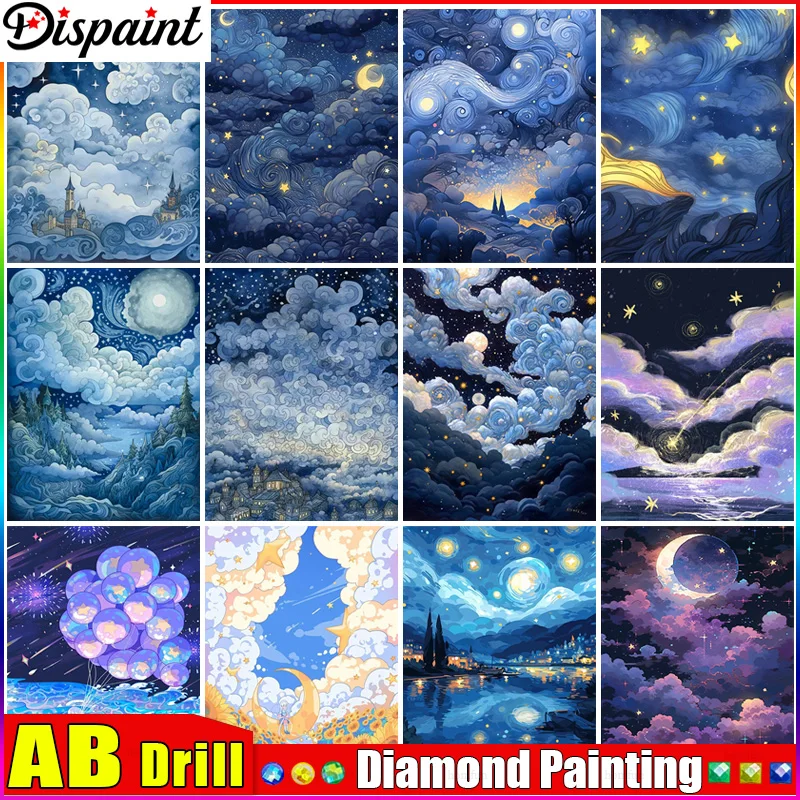 Dispaint AB квадратная/круглая дрель 5D DIY алмазная живопись "Луна звезда" вышивка крестиком полный декор со стразами
Dispaint AB квадратная/круглая дрель 5D DIY алмазная живопись "Луна звезда" вышивка крестиком полный декор со стразами
