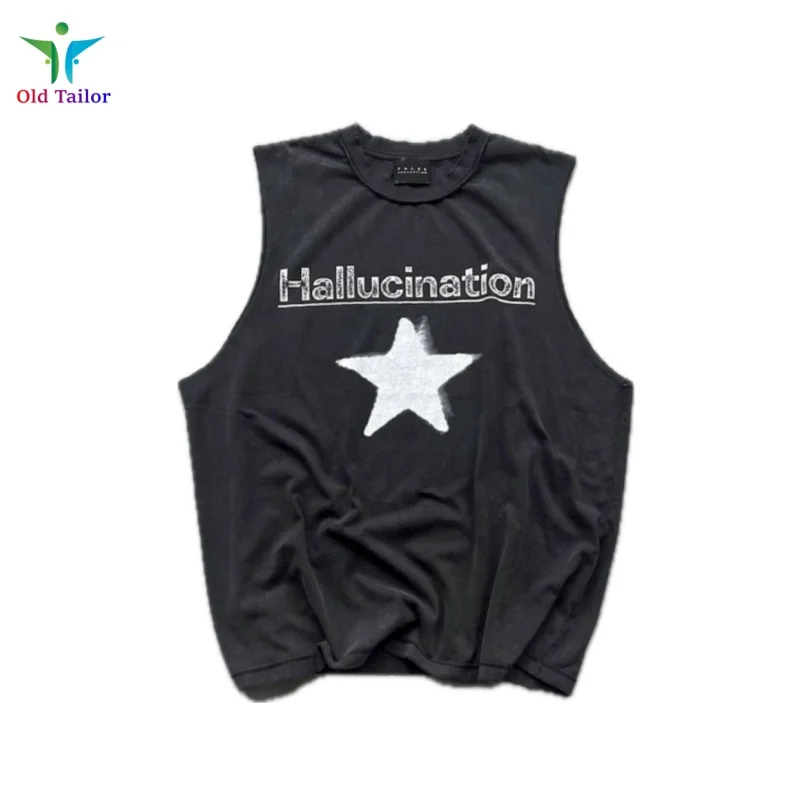 Summer Mens Womens 25ssFalse Perception Trend Five Stars Destruction Letters Printed Round Neck Sleeveless Vest
Summer Mens Womens 25ssFalse Perception Trend Five Stars Destruction Letters Printed Round Neck Sleeveless Vest