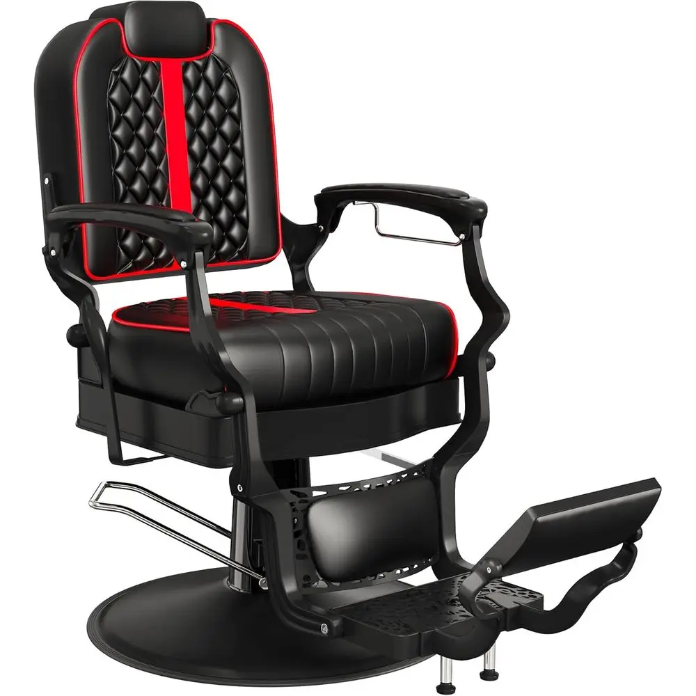 Proional Reclining Barber Chair with Adjustable rest, Hydraulic Heavy-Duty Base, Sot Upholstery & Thick Cushion, Tattoo & Hair S
Proional Reclining Barber Chair with Adjustable rest, Hydraulic Heavy-Duty Base, Sot Upholstery & Thick Cushion, Tattoo & Hair S