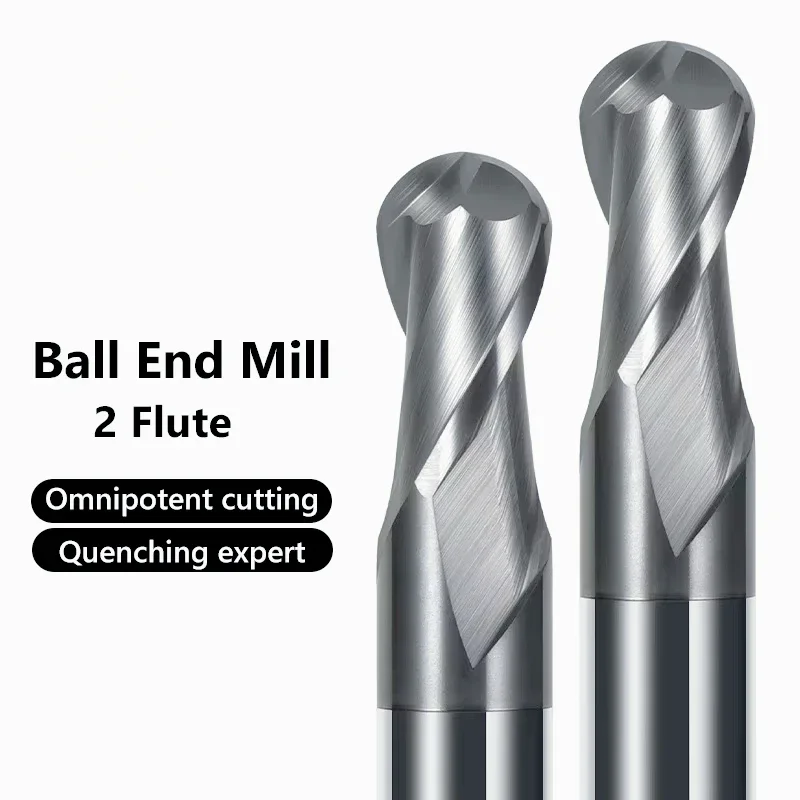 HRC70 Ball Nose End Mill Tungsten Carbide Cutter CNC Router Bit Milling Cutters Tool R0.5 2 4 6 8 10 12 2 Flute Metal Cutter
HRC70 Ball Nose End Mill Tungsten Carbide Cutter CNC Router Bit Milling Cutters Tool R0.5 2 4 6 8 10 12 2 Flute Metal Cutter