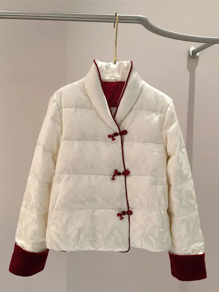 Cotton Short Jacket for Women in Autumn and Winter Fashion Retro Stand Up Collar Warm Jacquard Buckle
Cotton Short Jacket for Women in Autumn and Winter Fashion Retro Stand Up Collar Warm Jacquard Buckle