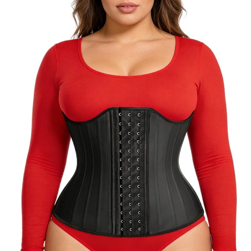 Женский латексный корсет-тренажер для талии с 25 стальными косточками для коррекции живота, формирования силуэта «песочные часы», регулируемый, удобный для повседневной носки
Женский латексный корсет-тренажер для талии с 25 стальными косточками для коррекции живота, формирования силуэта «песочные часы», регулируемый, удобный для повседневной носки