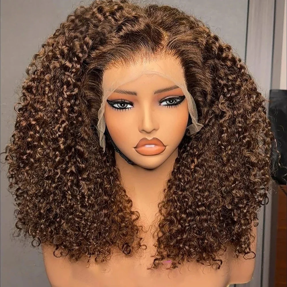 Brown 26inch 180density Soft Kinky Curly Wig Lace Front Wig For Women Baby Hair Synthetic Wigs Heat Temperature Glueless
Brown 26inch 180density Soft Kinky Curly Wig Lace Front Wig For Women Baby Hair Synthetic Wigs Heat Temperature Glueless