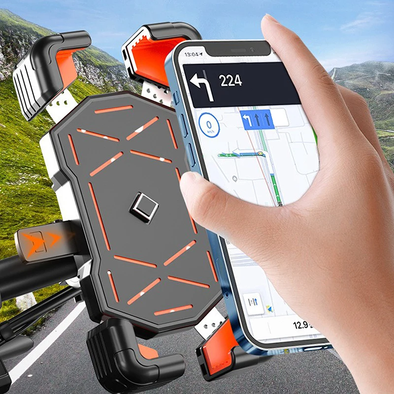 1pc Bike Phone Mount Holder 360° Rotatable GPS Navigation Stand Shockproof Adjustable Cycling Accessories For 4.7-7.2inch Phone
1pc Bike Phone Mount Holder 360° Rotatable GPS Navigation Stand Shockproof Adjustable Cycling Accessories For 4.7-7.2inch Phone