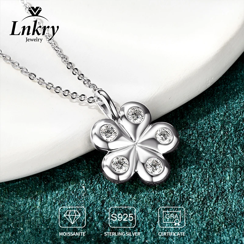 Lnkry Certified 3MM 0.1CT Moissanite Necklace 925 Sterling Silver Flower Pendant Necklace For Women Fine Jewely With Certificate
Lnkry Certified 3MM 0.1CT Moissanite Necklace 925 Sterling Silver Flower Pendant Necklace For Women Fine Jewely With Certificate