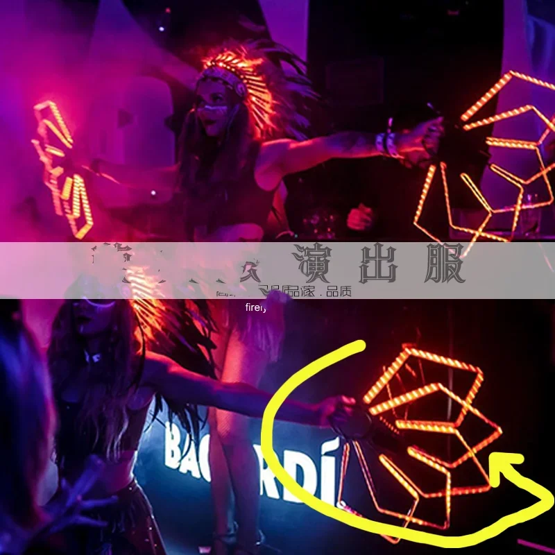 blue led fan bar performance props show Performance costume female sexy one-piece
blue led fan bar performance props show Performance costume female sexy one-piece