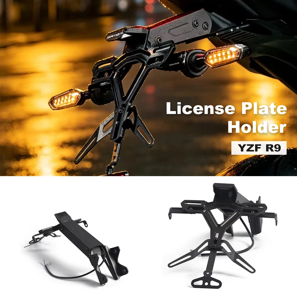 YZF-R9 Motorcycle LED License Plate Holder Rear Fender Tail Tidy Fender Eliminator For YAMAHA YZF R9 YZFR9 2025 2026 Motorcycle
YZF-R9 Motorcycle LED License Plate Holder Rear Fender Tail Tidy Fender Eliminator For YAMAHA YZF R9 YZFR9 2025 2026 Motorcycle