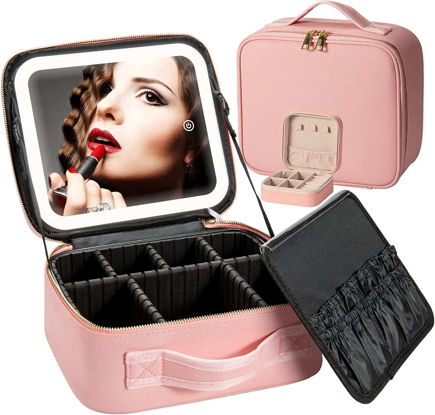 M28 Custom Travel Vanity Cosmetics Beauty Case Makeup Bag with Adjustable Dividers
M28 Custom Travel Vanity Cosmetics Beauty Case Makeup Bag with Adjustable Dividers