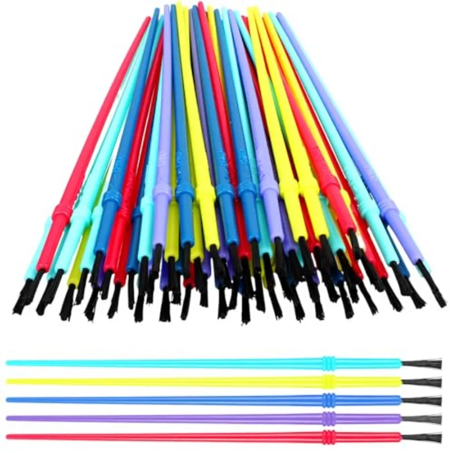 Colorful Detail Painting Kit 60 Pcs Plastic Paint Brushes Set for Bulk Paint Brushes Oil Watercolor Brush for Party Art Crafts
Colorful Detail Painting Kit 60 Pcs Plastic Paint Brushes Set for Bulk Paint Brushes Oil Watercolor Brush for Party Art Crafts