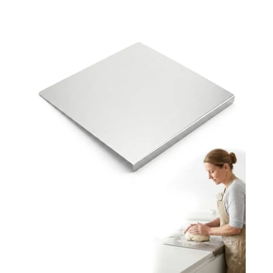 Stainless Steel Cutting Board, Thick Heavy Duty Kneading Board with Anti Slip Folded Edge, Hygienic Easy Clean Metal Board for
Stainless Steel Cutting Board, Thick Heavy Duty Kneading Board with Anti Slip Folded Edge, Hygienic Easy Clean Metal Board for
