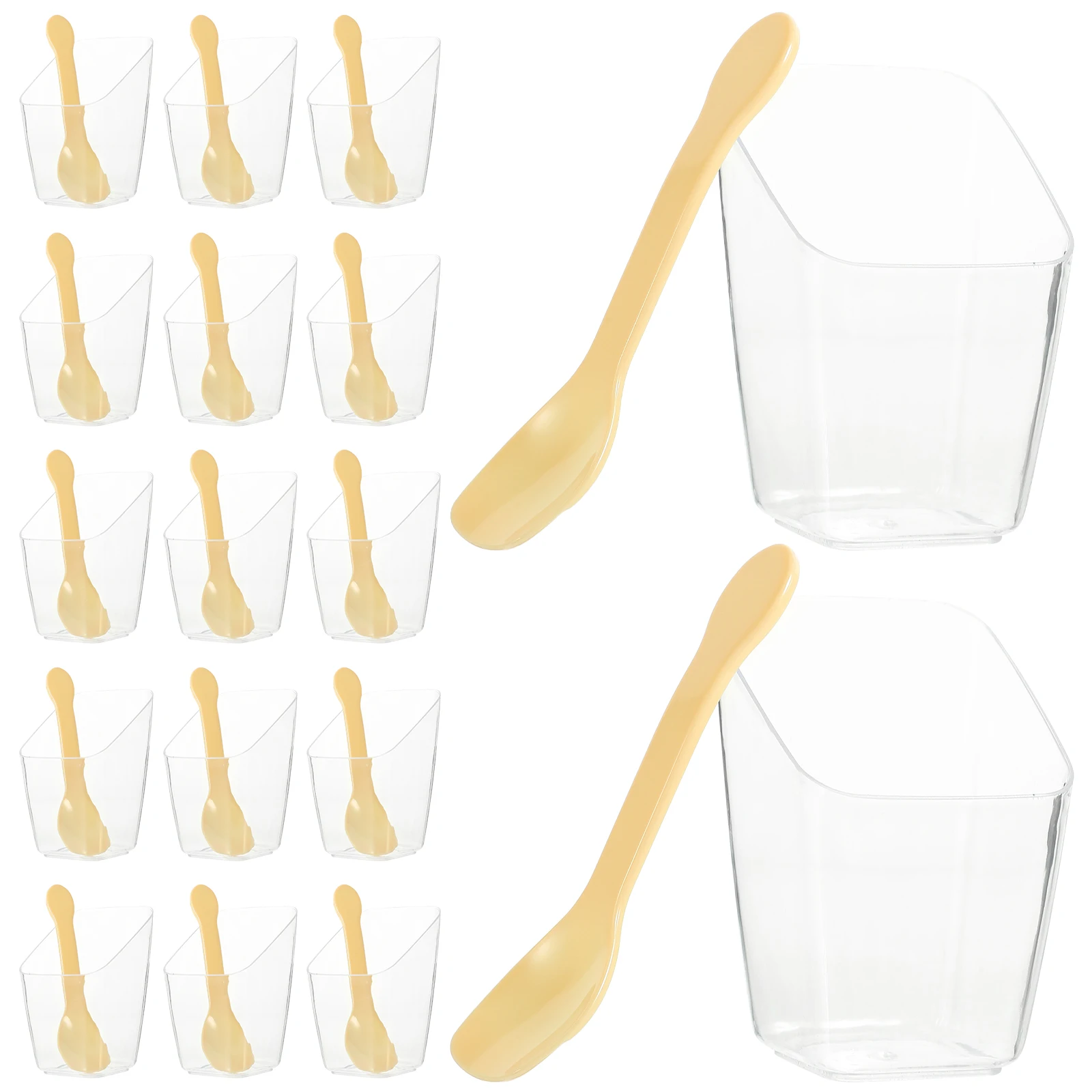50Sets PlasticDessertCups 84ml ClearSquare PSMaterial Sturdy LeakProof PartySupplies MiniBowls SnackParfait FruitContainers
50Sets PlasticDessertCups 84ml ClearSquare PSMaterial Sturdy LeakProof PartySupplies MiniBowls SnackParfait FruitContainers