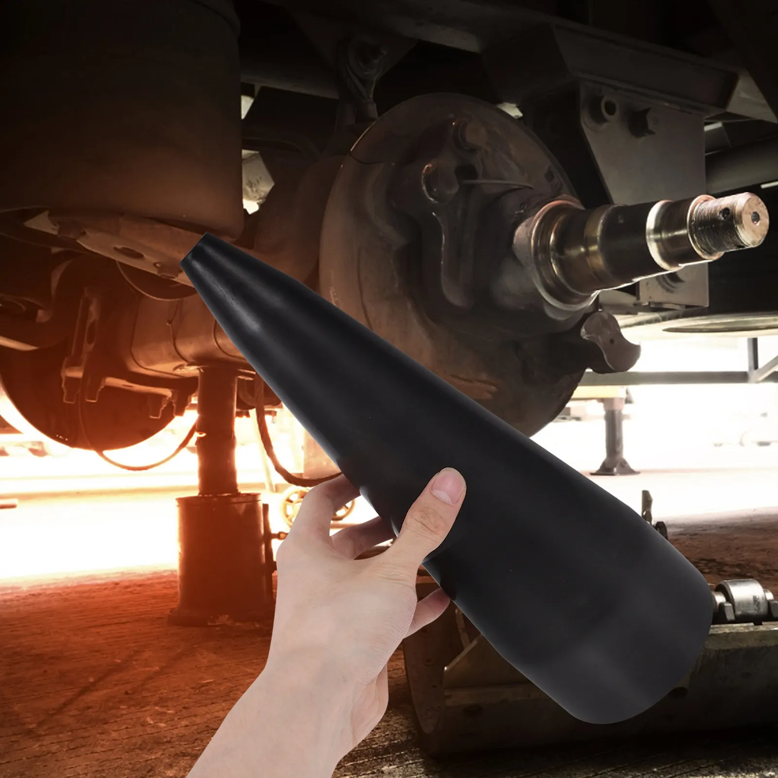 Universal Boot Elastic Replacement Cone Shape Protective Cover for Automotive Joint Repair Installation Tool
Universal Boot Elastic Replacement Cone Shape Protective Cover for Automotive Joint Repair Installation Tool