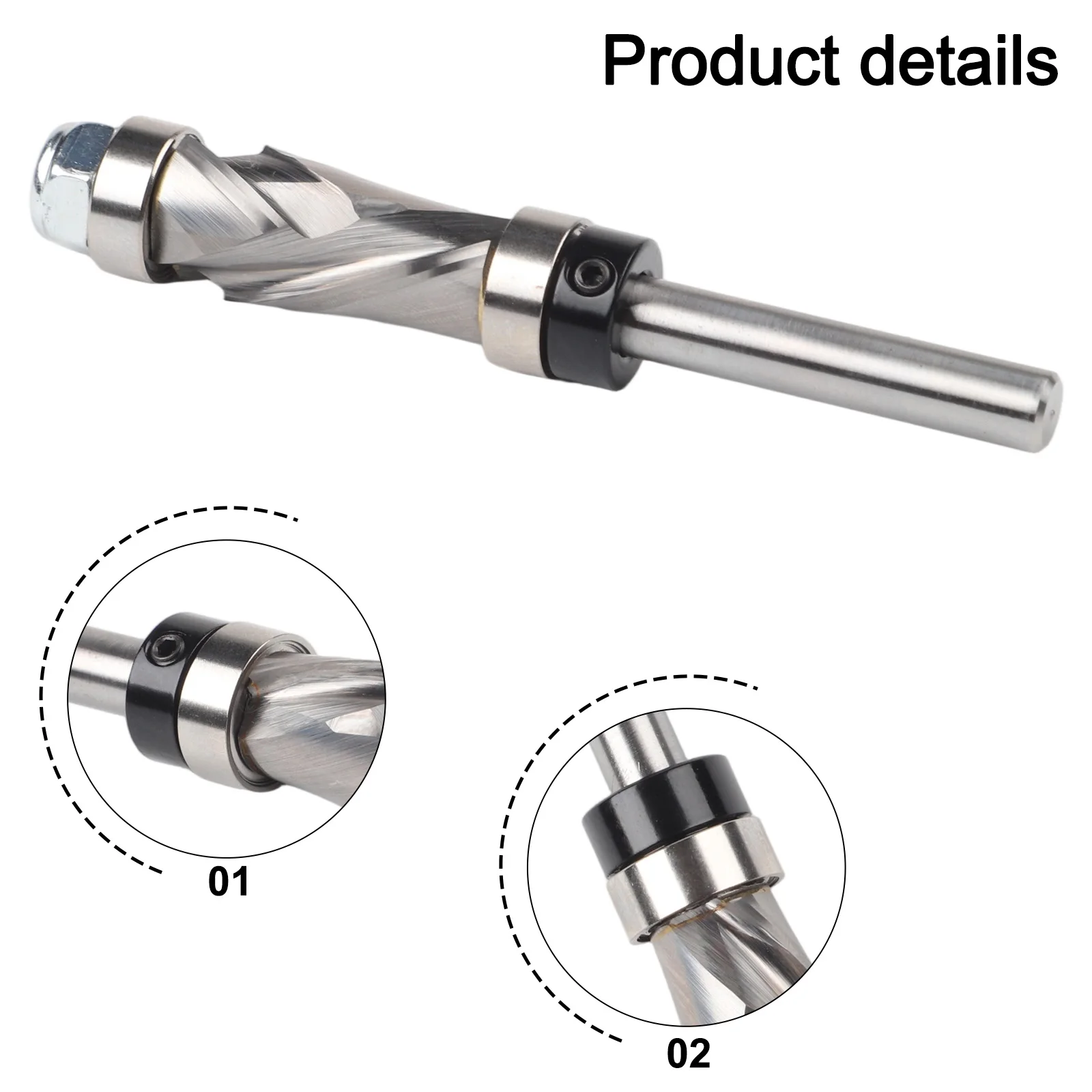 Flexible Application Dual Bearing Spiral Router Bit Suitable for Top or Bottom Templates with a Cutting Diameter of 12 Inches
Flexible Application Dual Bearing Spiral Router Bit Suitable for Top or Bottom Templates with a Cutting Diameter of 12 Inches