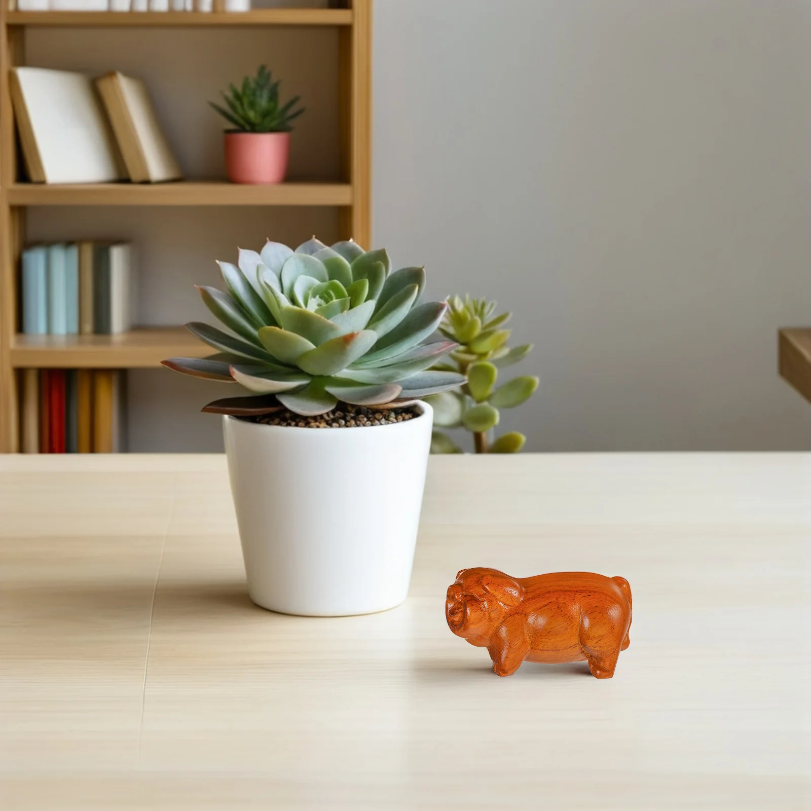 Lucky Solid Wood Carved Ornament For Home Study Shelf Mini Wooden Pig Decor, Pig Statues, Wood Craft Ornaments
Lucky Solid Wood Carved Ornament For Home Study Shelf Mini Wooden Pig Decor, Pig Statues, Wood Craft Ornaments