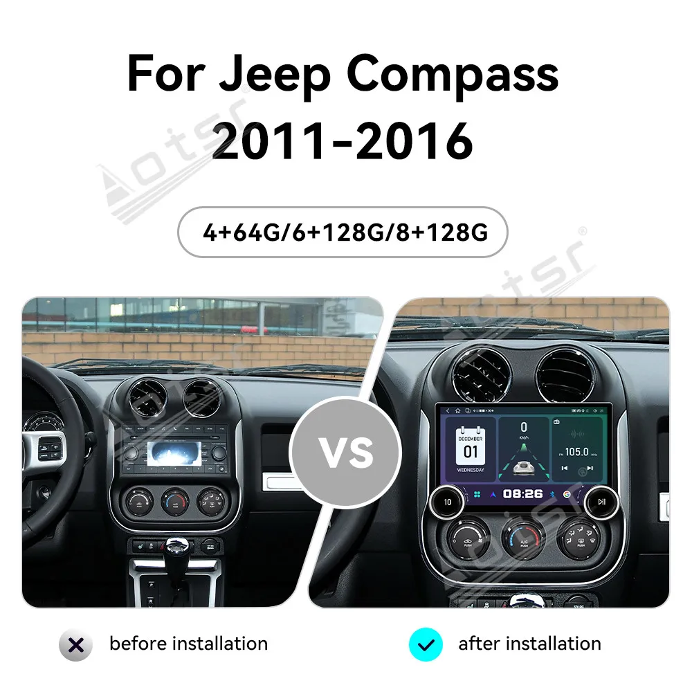 Android 15 11.5" HD Touch Screen Car Radio For Jeep Compass 2011-2016 Multimedia Video Player GPS Navigation Carplay Head Unit
Android 15 11.5" HD Touch Screen Car Radio For Jeep Compass 2011-2016 Multimedia Video Player GPS Navigation Carplay Head Unit