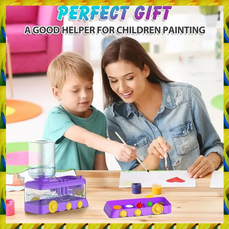 WFF Innovative Purple Cartoon Paint Brush Cleaner With Drain Tray & Holder, Perfect For Acrylic And Watercolor Paintings
WFF Innovative Purple Cartoon Paint Brush Cleaner With Drain Tray & Holder, Perfect For Acrylic And Watercolor Paintings