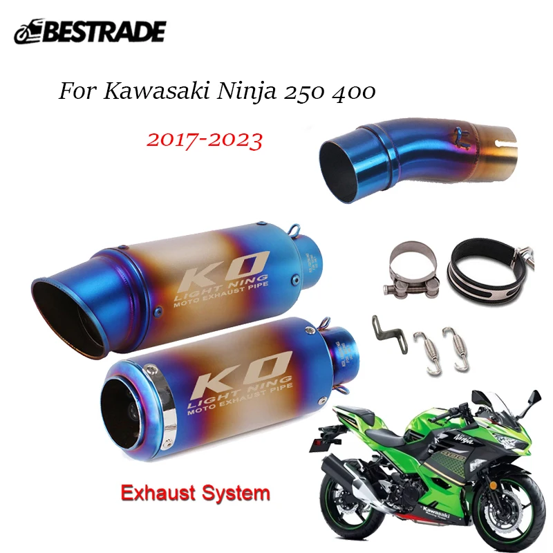 Выхлопная труба для Kawasaki Ninja 250 400 2017-2023 51 мм, глушитель выхлопной трубы из нержавеющей стали
Выхлопная труба для Kawasaki Ninja 250 400 2017-2023 51 мм, глушитель выхлопной трубы из нержавеющей стали