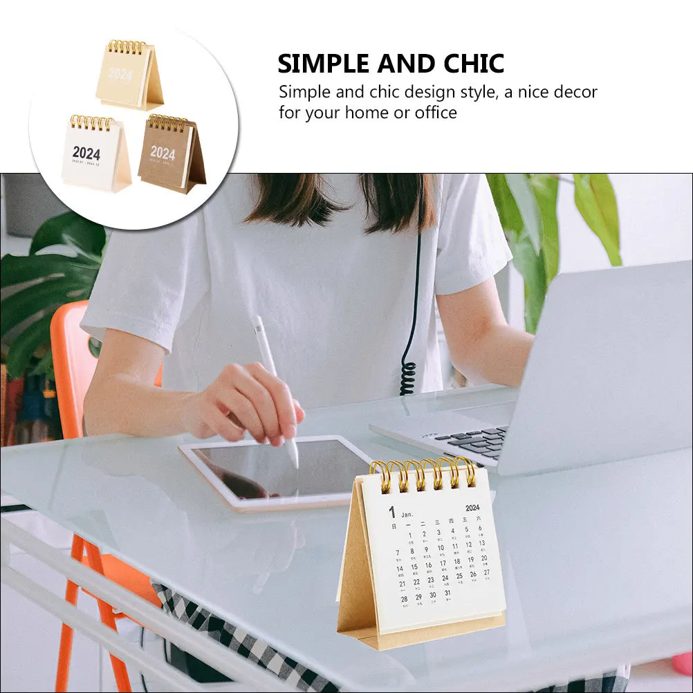 3Pcs Mini 2024 Calendar Desk Small Flip Monthly Note Organizer Decorative Desktop Planner Mini Desk Calendar Home Accessory
3Pcs Mini 2024 Calendar Desk Small Flip Monthly Note Organizer Decorative Desktop Planner Mini Desk Calendar Home Accessory