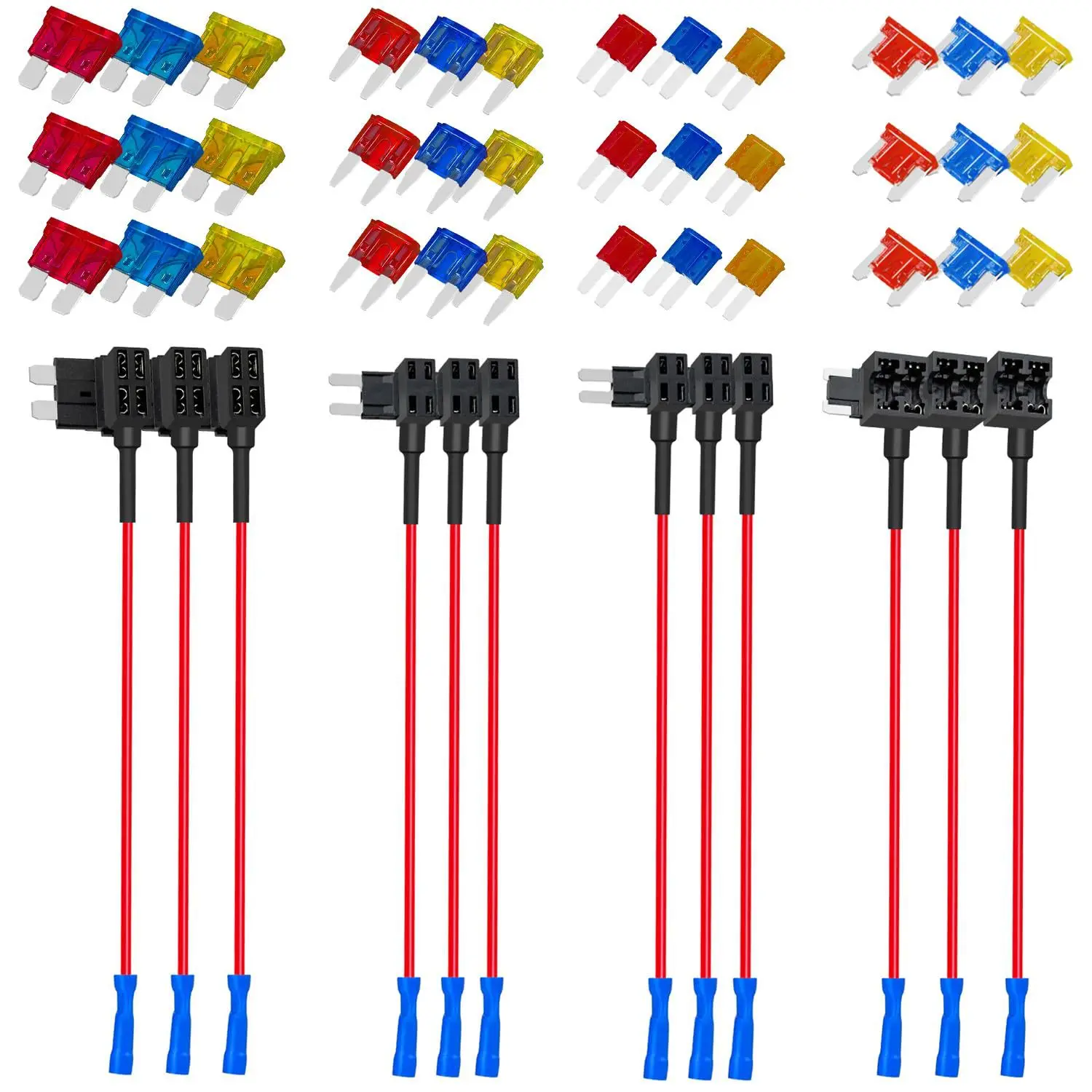 48PCS Boxed 4 Types Of Fuse Circuit Adapters 10-20A Miniature Connector Blades Car Fuse Holders Faucets And Current Collectors
48PCS Boxed 4 Types Of Fuse Circuit Adapters 10-20A Miniature Connector Blades Car Fuse Holders Faucets And Current Collectors