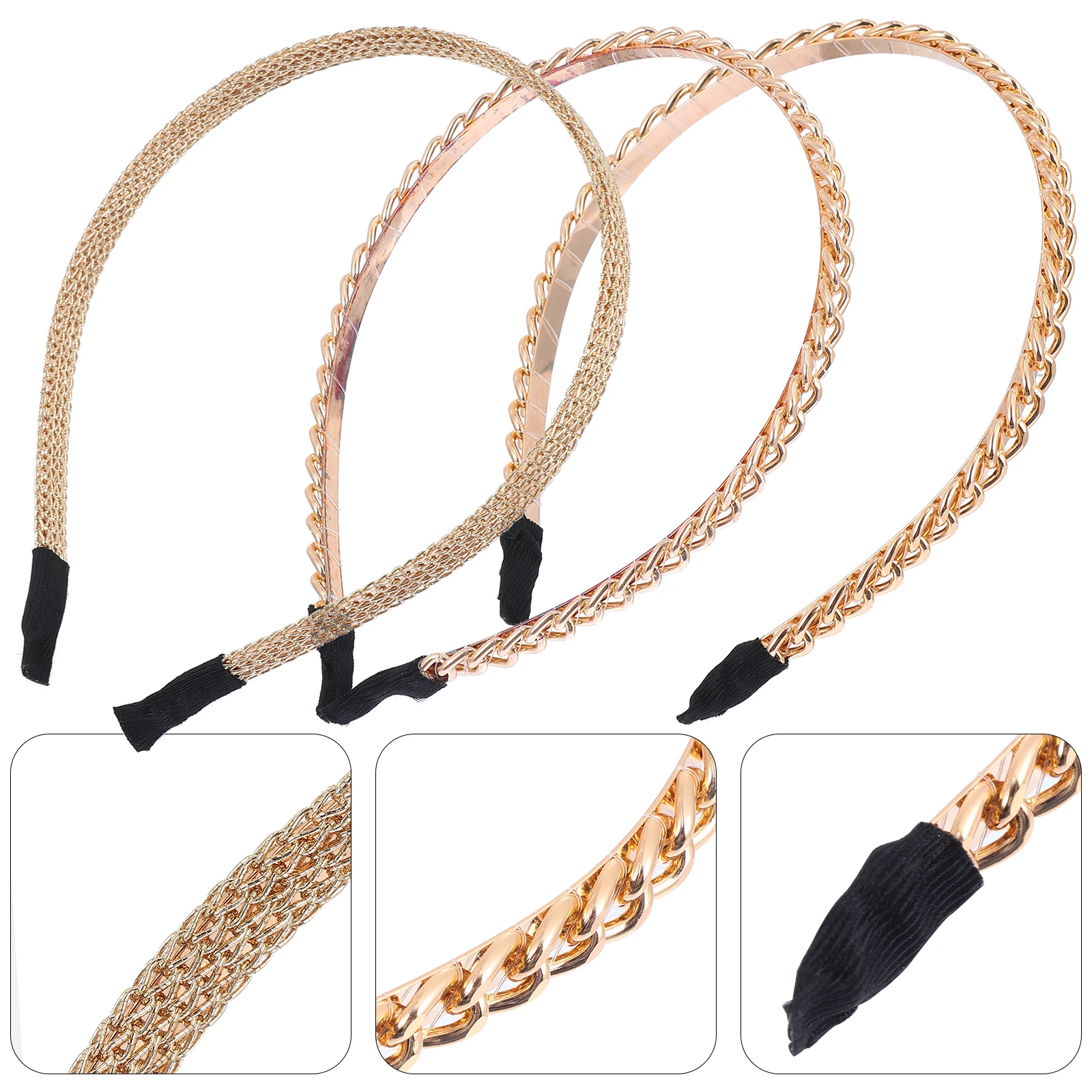 3 Pcs Alloy Chain Headband Festive Jewelry Forehead Hair Women Headdress Bands Headbands Fashion Headgear Hoop
3 Pcs Alloy Chain Headband Festive Jewelry Forehead Hair Women Headdress Bands Headbands Fashion Headgear Hoop