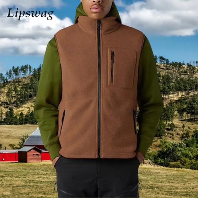 Уличная повседневная флисовая одежда, жилетки, мужские модные однотонные куртки без рукавов с капюшоном, пальто, мужская осенне-зимняя уличная одежда
Уличная повседневная флисовая одежда, жилетки, мужские модные однотонные куртки без рукавов с капюшоном, пальто, мужская осенне-зимняя уличная одежда