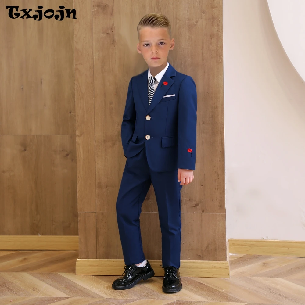 Formal Boys Slim Fit Dresswear Suits For Wedding Birthday Prom Casual Comfortable 3 Pieces Blazer Pants Tie School Activities
Formal Boys Slim Fit Dresswear Suits For Wedding Birthday Prom Casual Comfortable 3 Pieces Blazer Pants Tie School Activities