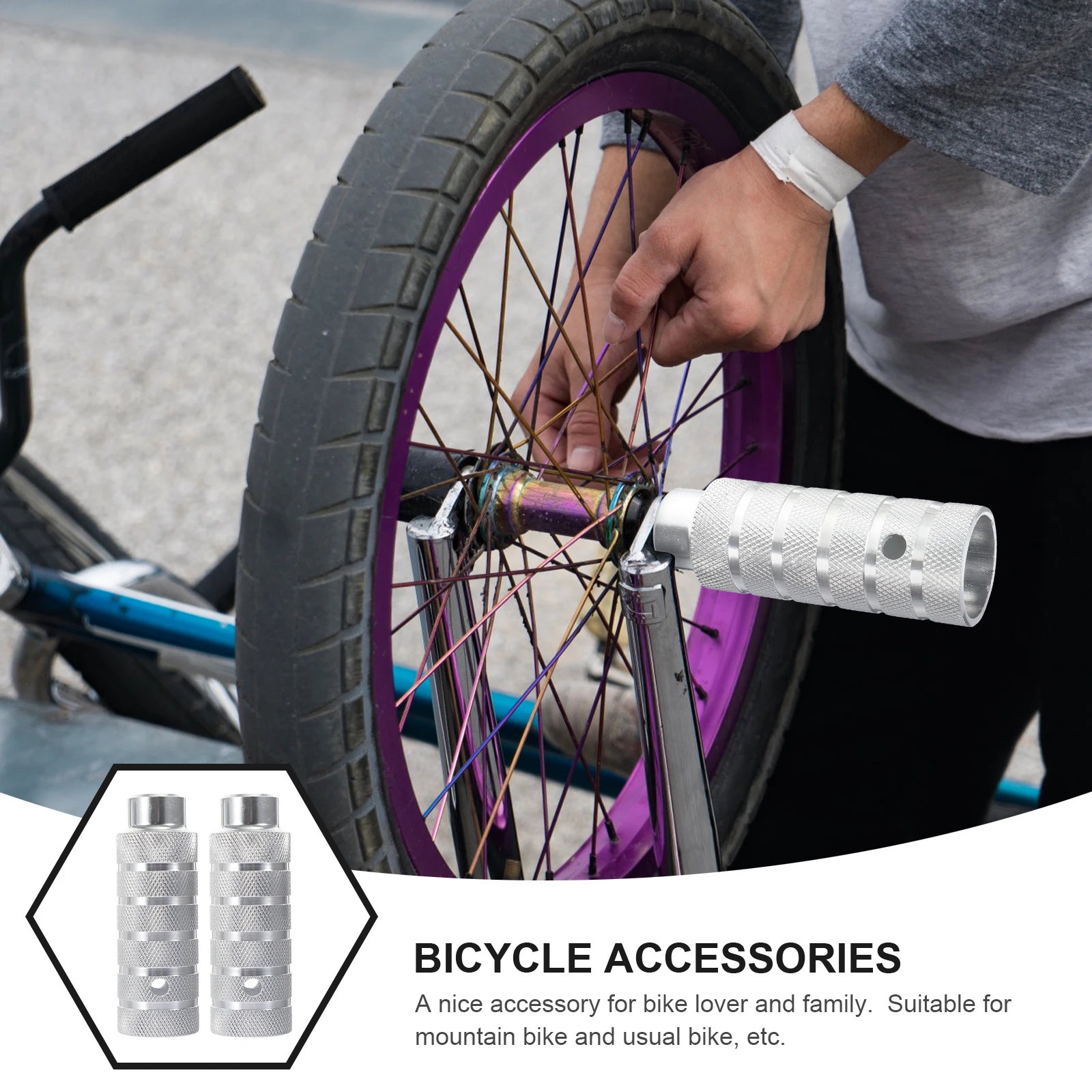 Mountain Bike Pedal Peg Foot Pegs Bicycle for Back of Cycling Pedals Metal Aluminium
Mountain Bike Pedal Peg Foot Pegs Bicycle for Back of Cycling Pedals Metal Aluminium