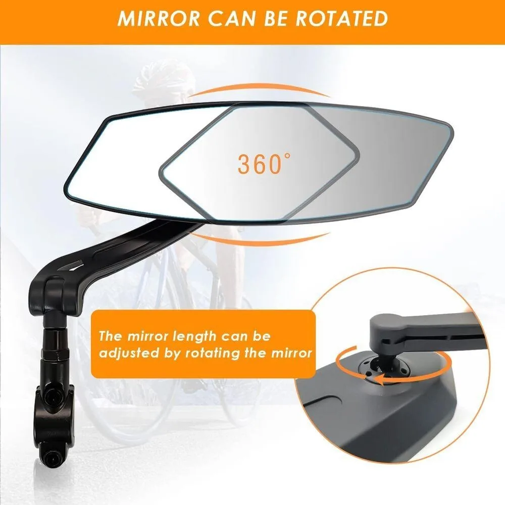 Сейф 360° ° Вращающееся велосипедное зеркало, отражатель, аксессуары, велосипедные зеркала, складной регулируемый руль, задний прицел 
Сейф 360° ° Вращающееся велосипедное зеркало, отражатель, аксессуары, велосипедные зеркала, складной регулируемый руль, задний прицел