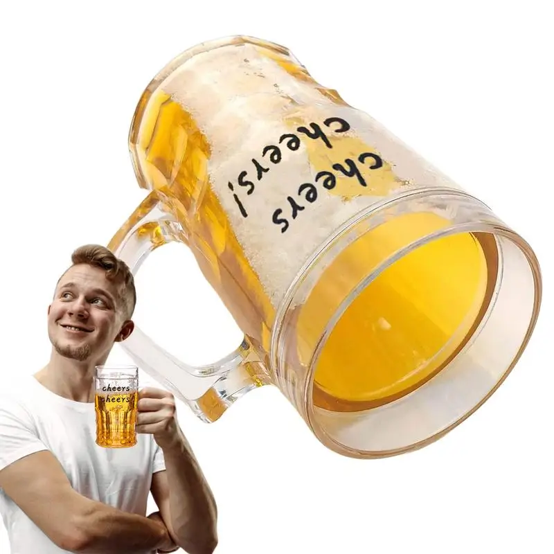 Fake Beer Mug Double-Layer Freezer Beer Mug 450ml Leakproof Freeze-proof Drinking Cup For Coffee Cocktail
Fake Beer Mug Double-Layer Freezer Beer Mug 450ml Leakproof Freeze-proof Drinking Cup For Coffee Cocktail