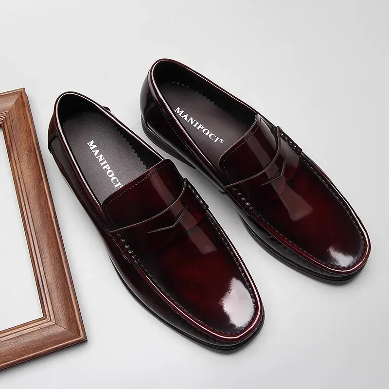 Men's Loafers Leather Breathable British Casual Shoes One Step Lazy Business Dress Leather Shoes Summer
Men's Loafers Leather Breathable British Casual Shoes One Step Lazy Business Dress Leather Shoes Summer