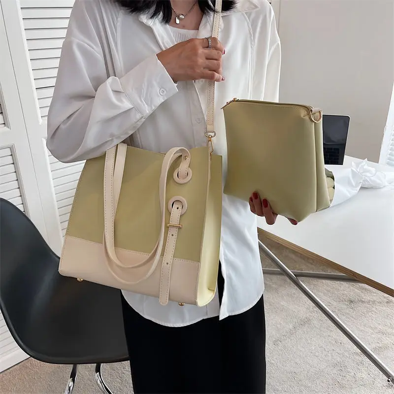 Pu Leather Green Class Commuting University Dual Use Large Capacity Shoulder Cross Shoulder Tote Bag for Women
Pu Leather Green Class Commuting University Dual Use Large Capacity Shoulder Cross Shoulder Tote Bag for Women