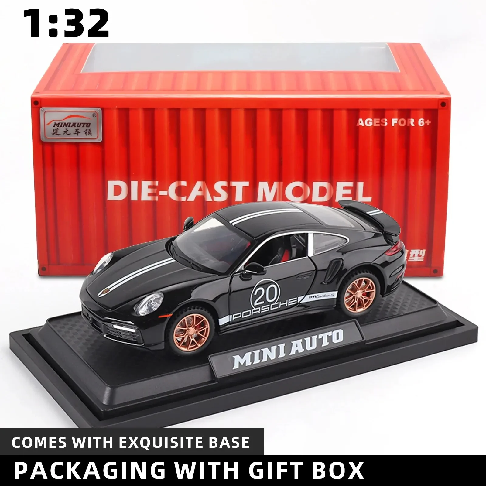 Модель Porsche 911 TboS в масштабе 1:32, плавное скольжение, коллекционный предмет и игрушка, идеальный подарок на праздник, декоративный элемент для интерьера
Модель Porsche 911 TboS в масштабе 1:32, плавное скольжение, коллекционный предмет и игрушка, идеальный подарок на праздник, декоративный элемент для интерьера