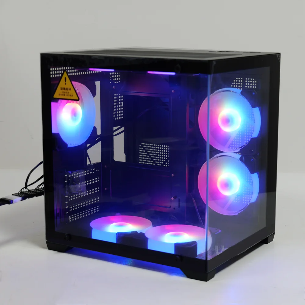 MANMU Tempered Glass Casing pc Computer Cases WIth Fan Micro Atx Computer pc Case Gaming
MANMU Tempered Glass Casing pc Computer Cases WIth Fan Micro Atx Computer pc Case Gaming
