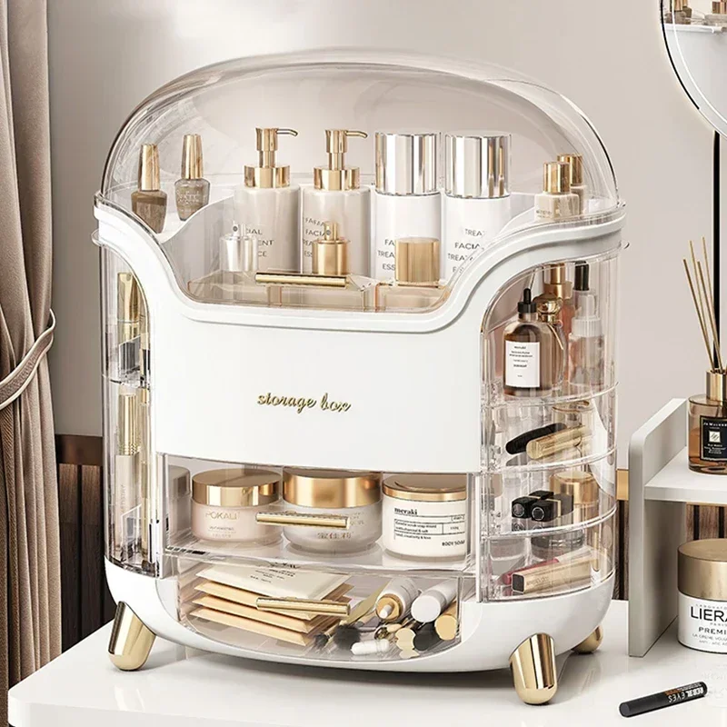 Cosmetics Storag Box Luxury Dresser Organizer Box with Lid Makeup Organiser Dust-proof Cotton Pads Jewelry Make Up Organizer
Cosmetics Storag Box Luxury Dresser Organizer Box with Lid Makeup Organiser Dust-proof Cotton Pads Jewelry Make Up Organizer