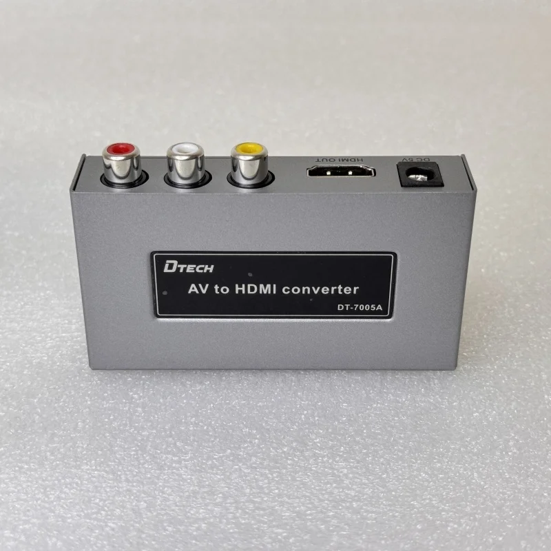 Видеоконвертер DTECH DT-7005A(MS) 1080P AV в HDMI для игрового плеера проектора
Видеоконвертер DTECH DT-7005A(MS) 1080P AV в HDMI для игрового плеера проектора
