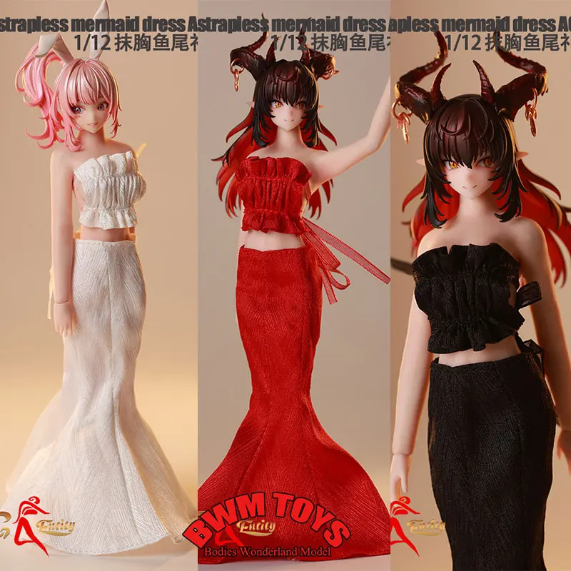 In Stock ACG26-05M-04 1/12 Scale Mobile Suit Girl Strapless Crop Top Half Body Fishtail Skirt For 6inch Action Figure Doll
In Stock ACG26-05M-04 1/12 Scale Mobile Suit Girl Strapless Crop Top Half Body Fishtail Skirt For 6inch Action Figure Doll
