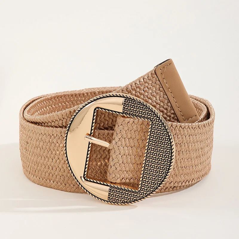 2023 High Quality Woven Ladies Wide Belt Summer Dress Shirt Decorative Pin Buckle Girdle Belts for Women Luxury Designer Brand
2023 High Quality Woven Ladies Wide Belt Summer Dress Shirt Decorative Pin Buckle Girdle Belts for Women Luxury Designer Brand