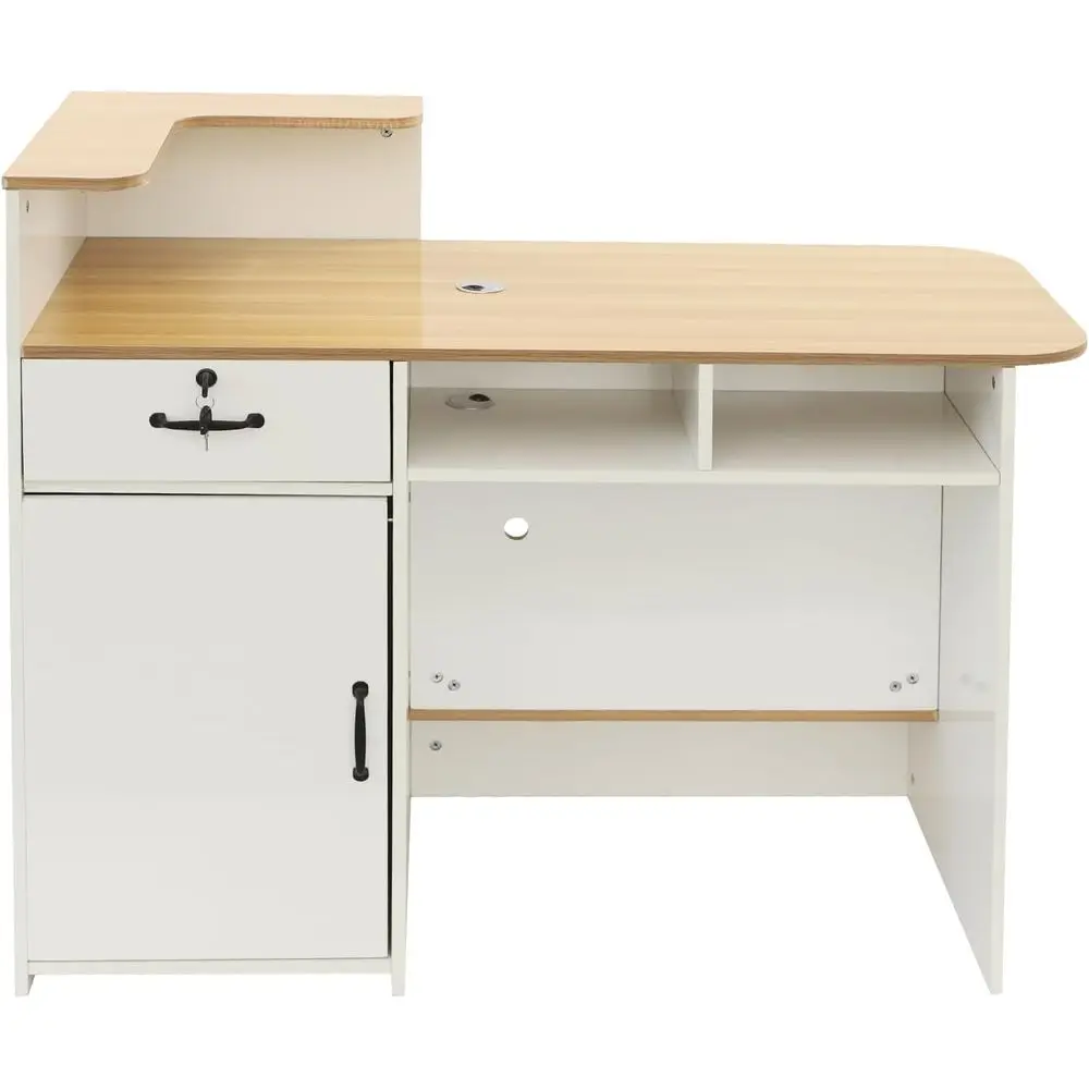 Передний кассовый столик с запираемым ящиком и полками для хранения, стойка регистрации компьютерной рабочей станции для салона, вестибюля
Передний кассовый столик с запираемым ящиком и полками для хранения, стойка регистрации компьютерной рабочей станции для салона, вестибюля